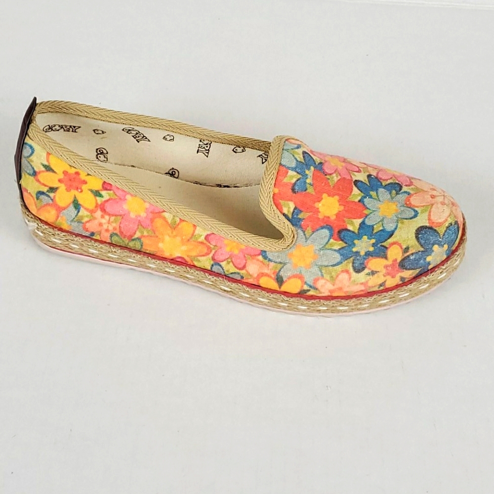 Goby floral canvas espadrilles shoes women size 37